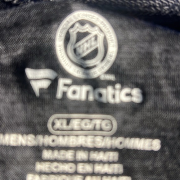 NHL Fanatics Mens Let’s Go Pens Hockey Performance Tee Color Gray Size XL - Picture 3 of 4